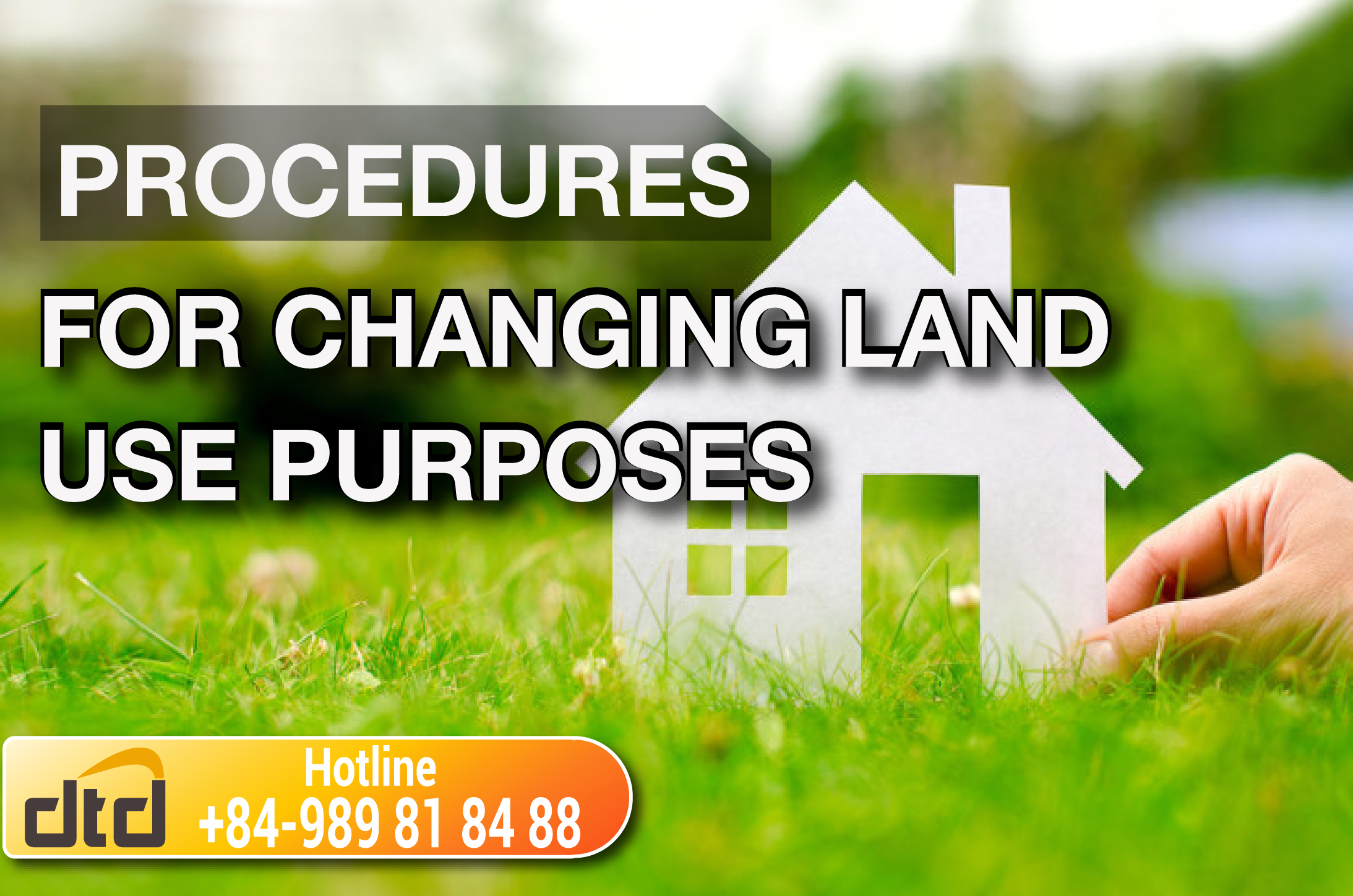 Procedures For Changing Land Use Purposes