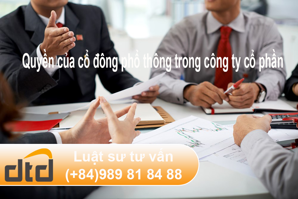 Quyền của cổ đông phổ thông trong công ty cổ phần